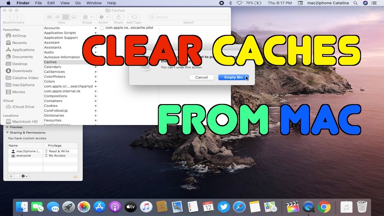 How to clear cache on mac?