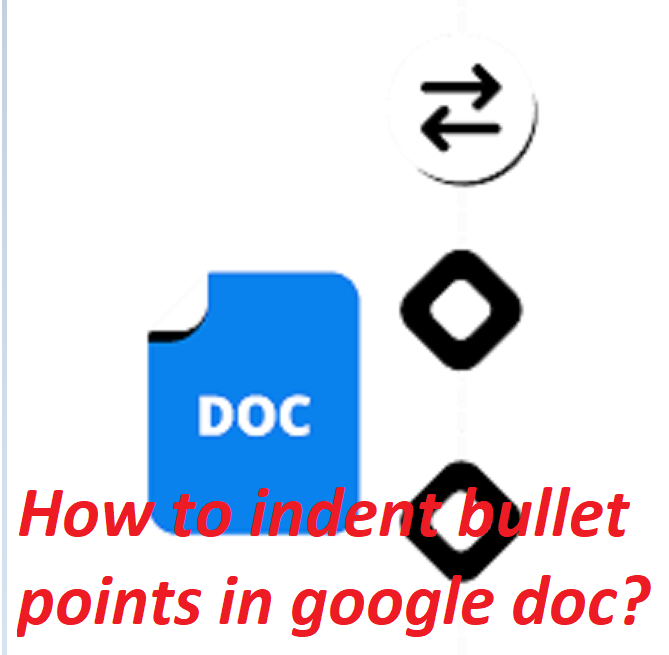 How to indent bullet points in google doc?