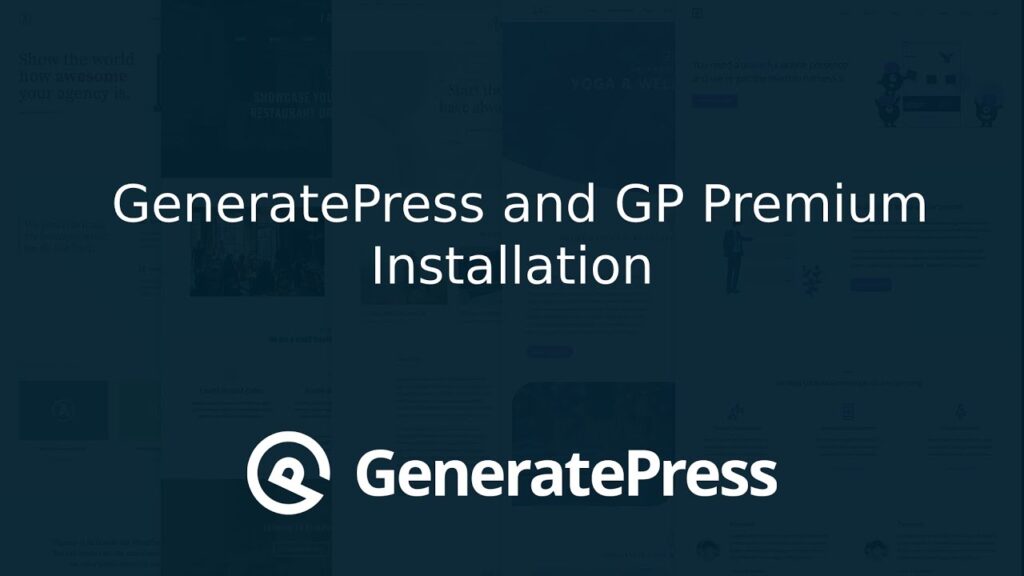 Installation-of-GeneratePress