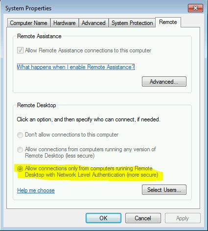 Microsoft-RDP-Disable-NLA-in-Remote-Registry