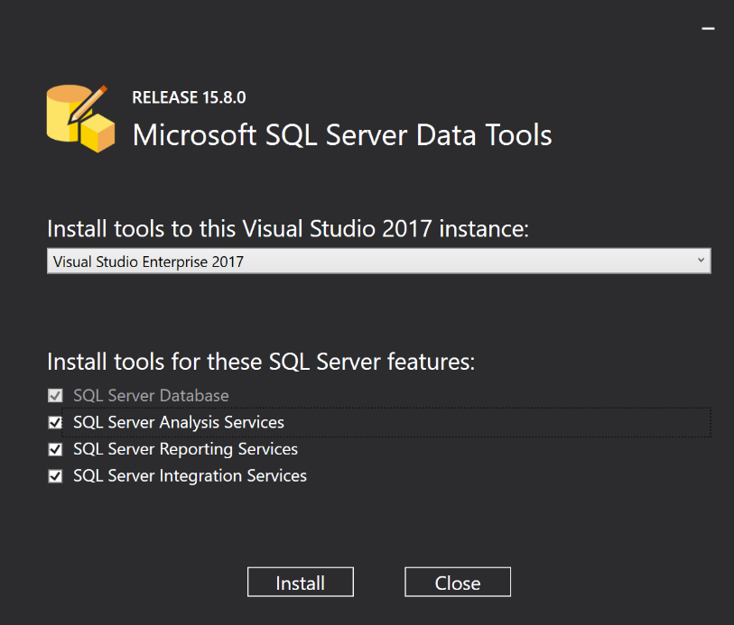 set-up-SQL-Server-data-tool