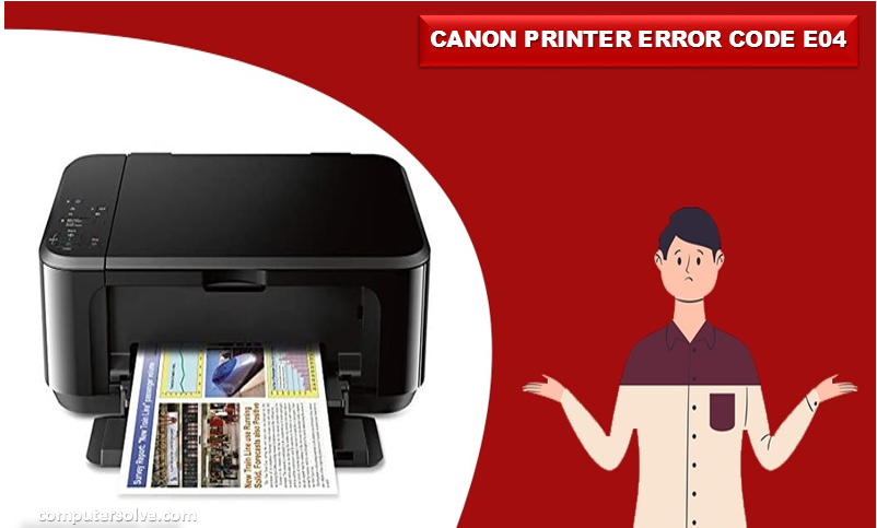 How do I clear a canon printer error eo4?
