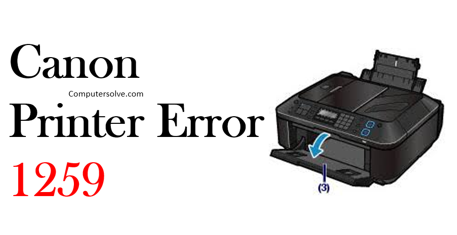 Canon Printer Error 1259
