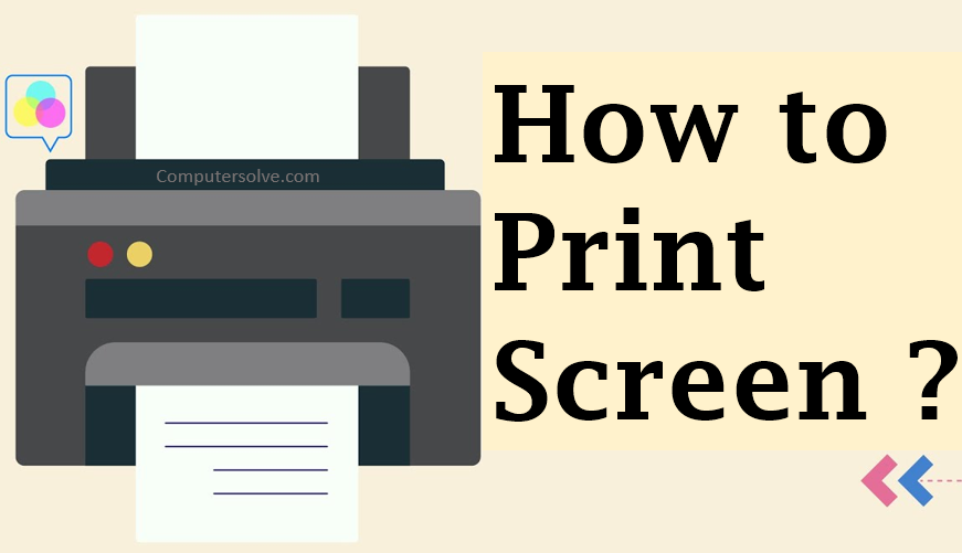 How to Print Screen ?