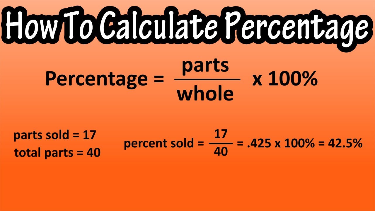 How to calculate percentage ?
