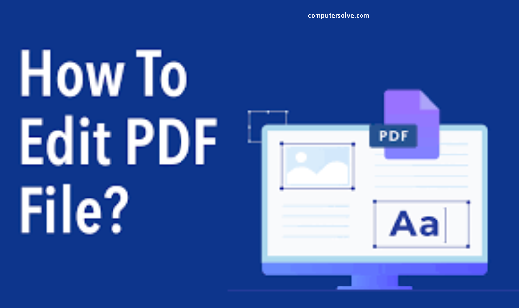 How to edit PDF file ?