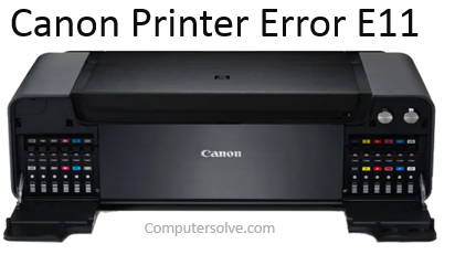 canon printer error E11