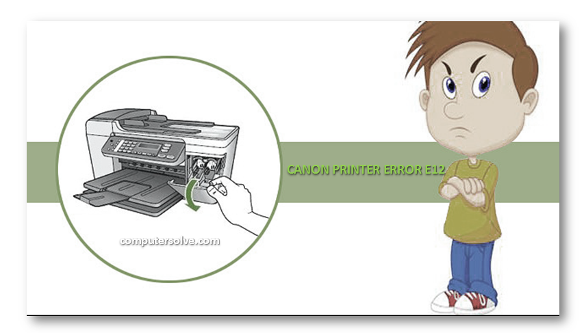 canon printer error E12