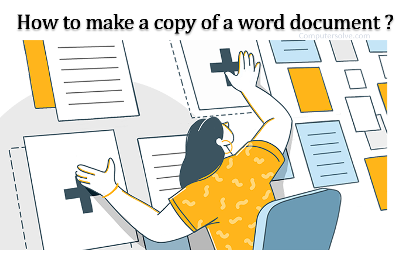 How to make a copy of a word document ?