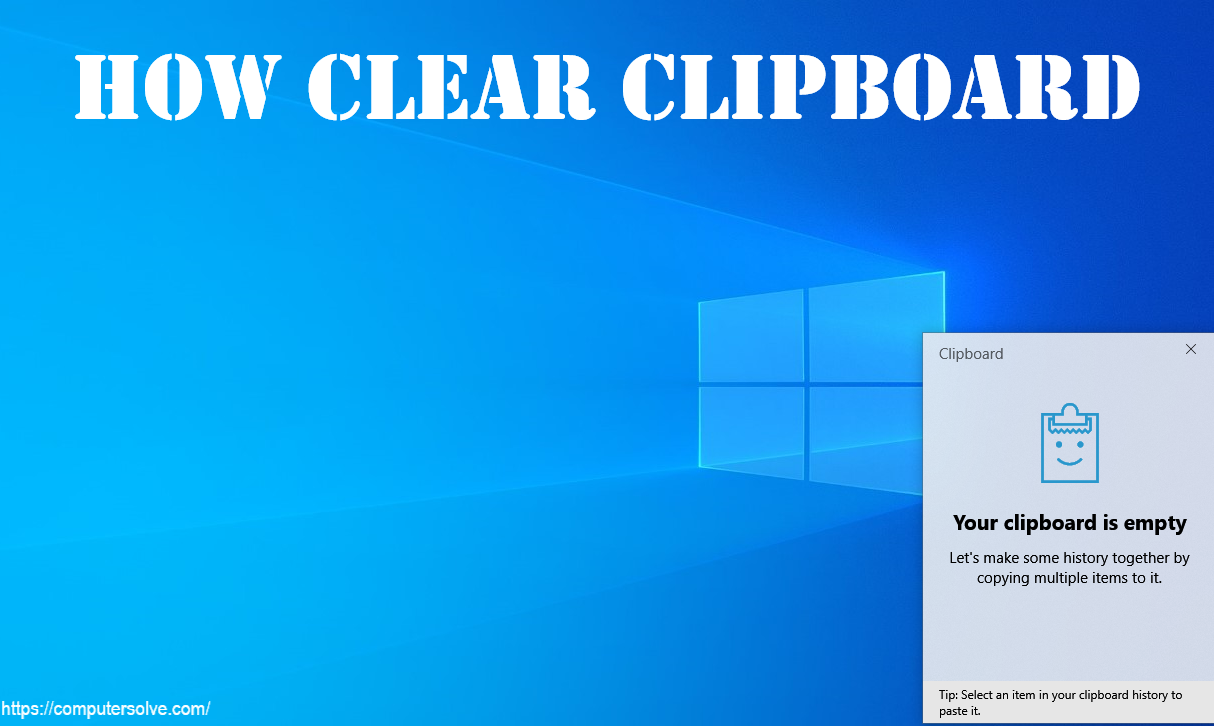 how clear clipboard