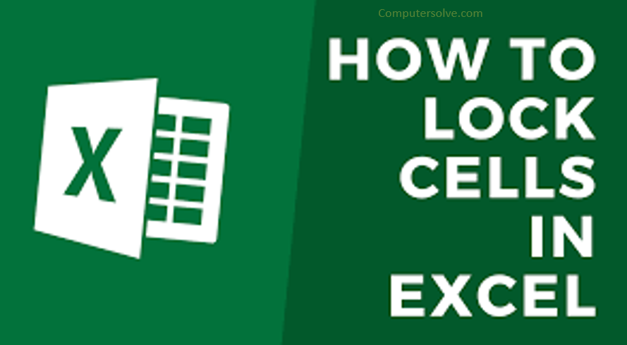 how to lock cells in excel