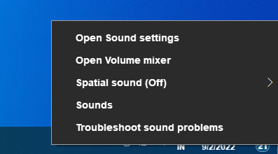open volume mixer