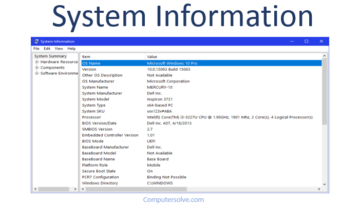 system information