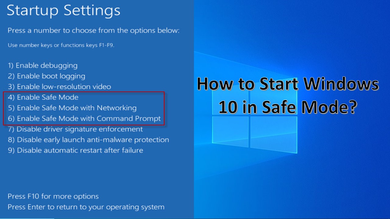 How to Start Windows 10 in Safe Mode