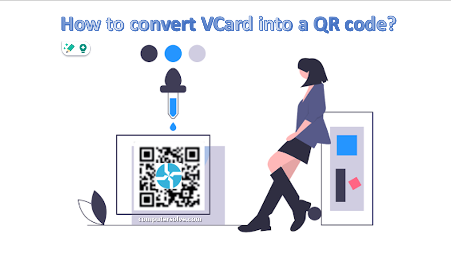 How to convert VCard into a QR code?